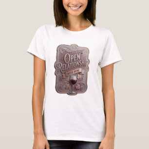 Knackiges Gold ICH BIN IN EINER OFFENEN BEZIEHUNG T-Shirt