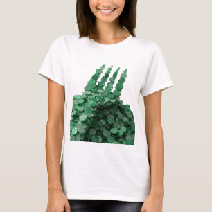 Knackiges Grün GREEN COINS Statement Design T-Shirt