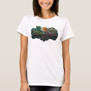 Knackiges Lila IRISCH UND STOLZ Tragbare Kunst T-Shirt