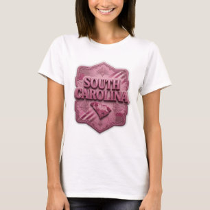 Knackiges Rosa SOUTH CAROLINA Custom-T-Shirt T-Shirt