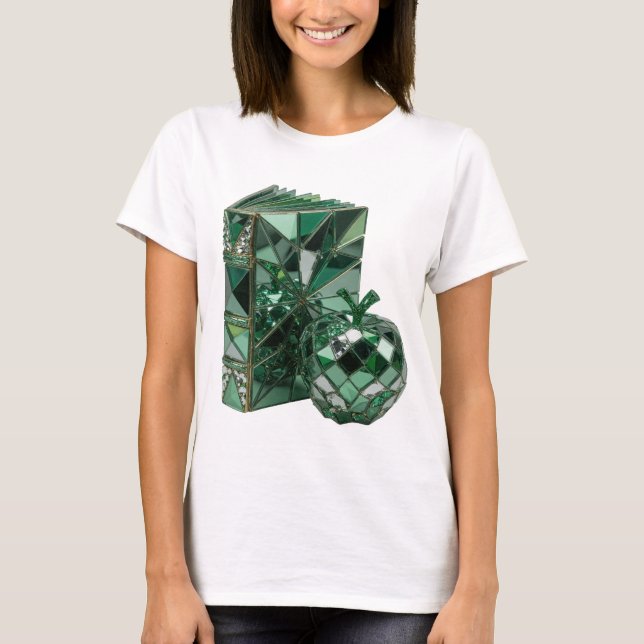 Knackiges Silber ABSTRACT ART Design v3 T-Shirt (Vorderseite)
