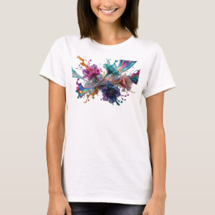 Knackiges Silber ABSTRACT ART Grafik T-Shirt