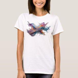 Knackiges Silber ABSTRACT ART Statement T-Shirt v2