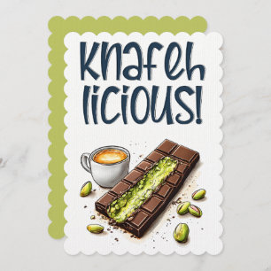 Knafehlicious Chocolate Kunafa Pistachio Kaffee Einladung