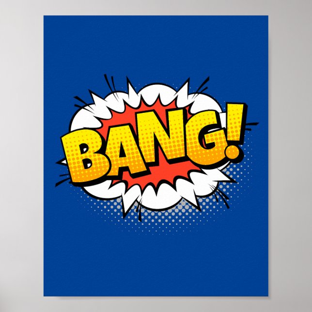 Knall! Auswirkungen des explosiven Pop Art Comic Poster (Vorne)