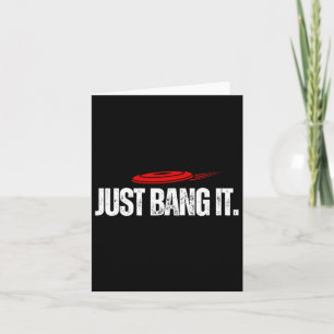 Knall es einfach. Funny Disk Golf Geschenk Disc Go Karte