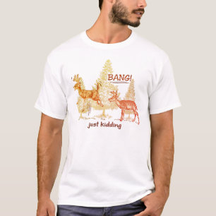 Knall! Hör auf! Sepia Funny Jagd T - Shirt