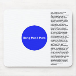 Knall-Kopf hier Mousepad