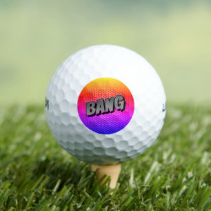 Knall! Retro Comic Pop Art  Golfball