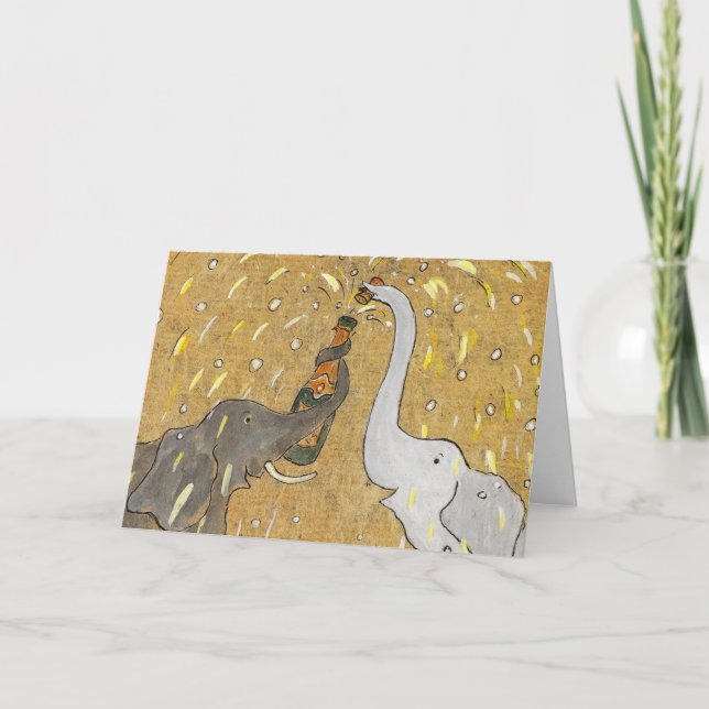 Knallen des Korkens Karte (Vorderseite)