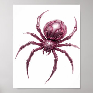 Knalliges Pink ABSTRACT ART Design Poster