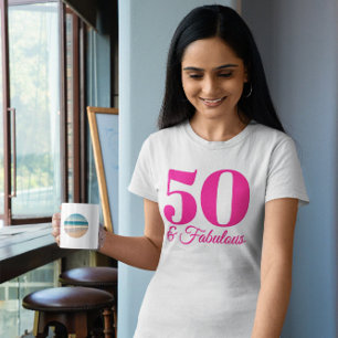 Knallrosa 50 & Fantastisch T-Shirt