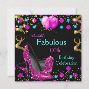 Knallrosa Türkisblaue High Heels Fantastischer Geb Einladung