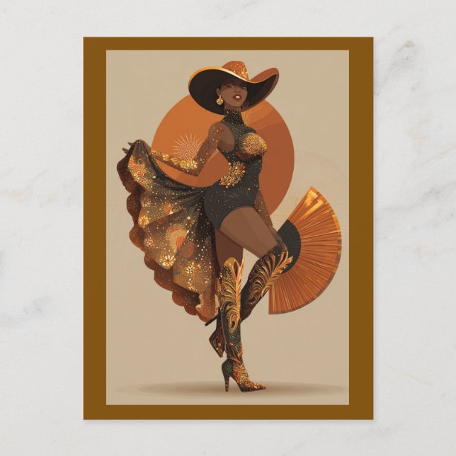 KNALLT DIESE FANS BROWN #1 POSTKARTE (Vorderseite)