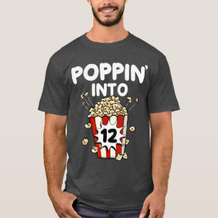 Knallt in den 12-jährigen Filmabend Popcorn 12. Ge T-Shirt