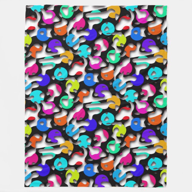 Knallt sich zusammen nahtlos Muster 09 + Ihr Backg Fleecedecke (Vorderseite)