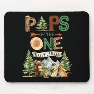 Knalltöne des einen glücklichen Camper 1. Geburtst Mousepad
