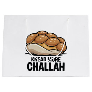 Knead more Challah Juden Backen Große Geschenktüte