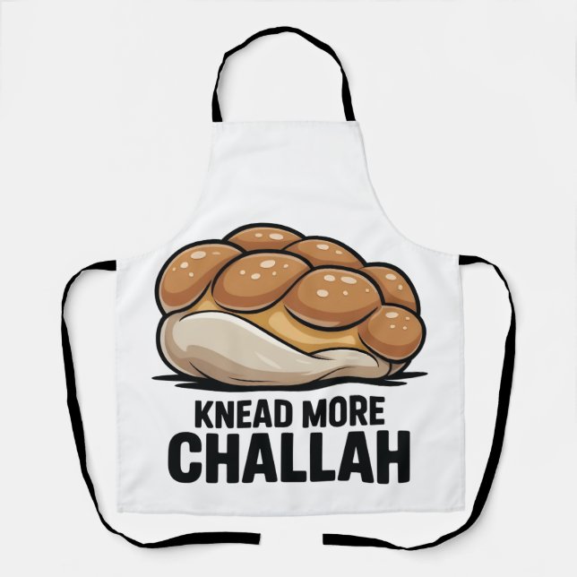 Knead more Challah Juden Backen Schürze (Vorderseite)
