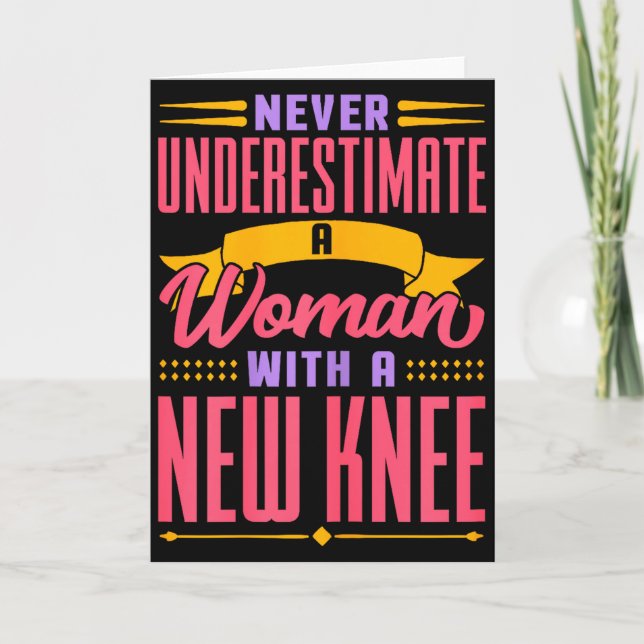 Knee Replacement For Women New Knee Surgery Recove Karte (Vorderseite)