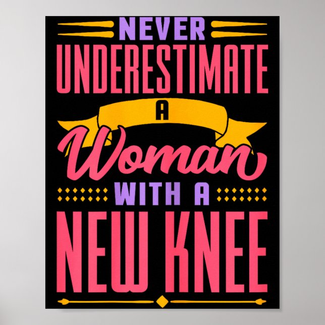 Knee Replacement For Women New Knee Surgery Recove Poster (Vorne)