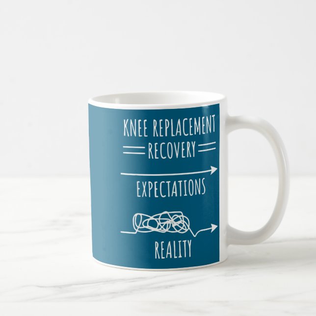 Knee Replacement Recovery Expectations Reality Sur Kaffeetasse (Rechts)