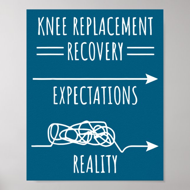 Knee Replacement Recovery Expectations Reality Sur Poster (Vorne)