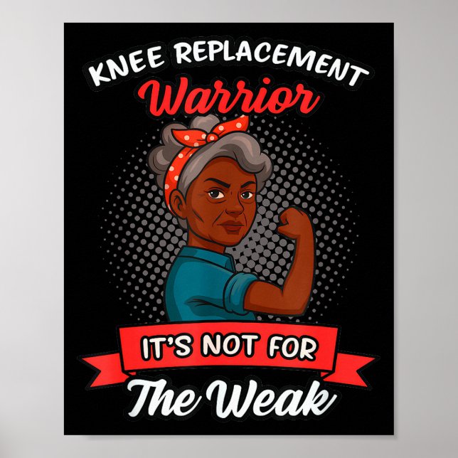 Knee Replacement Warrior Grandma Happy With New Kn Poster (Vorne)