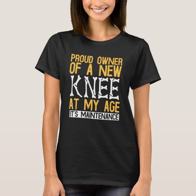 Knee Surgery Hospital Patient T-Shirt (Vorderseite)