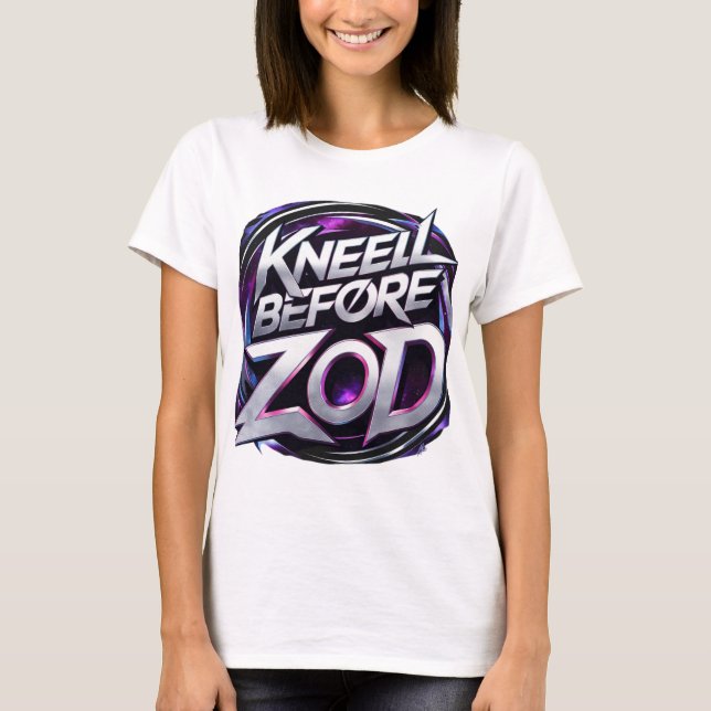 Kneel Before Zod - Bold Command T - Shirt (Vorderseite)