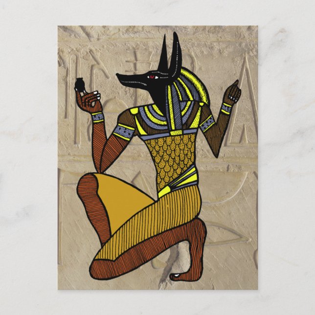 Kneeling Anubis Postcards Postkarte (Vorderseite)