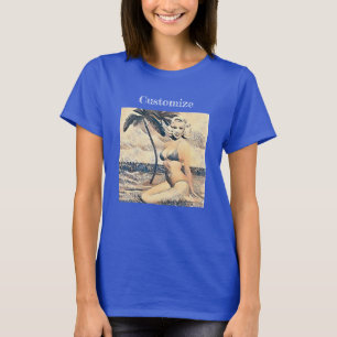 Kneeling Blonde Bikini Modell Thunder_Cove T-Shirt