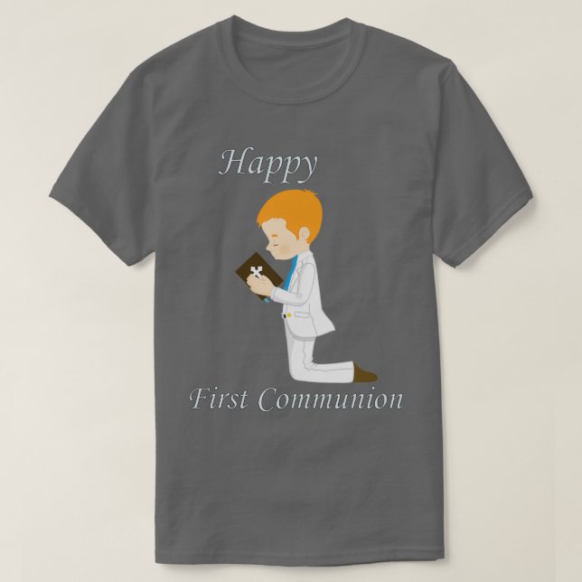 Kneeling Redhead Boy T-Shirt (Design vorne)