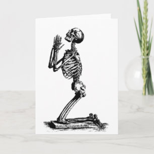 Kneeling Skeleton Karte