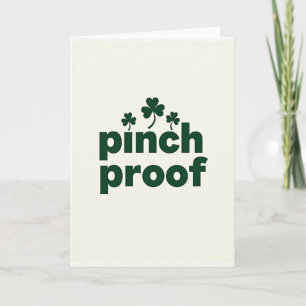 Kneif-Fester Shamrock-Tag-Karte Karte