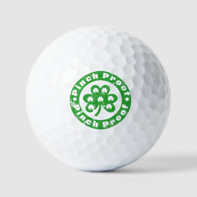 Kneif geschützt St. Patrick's Day Golfball (Vorderseite)