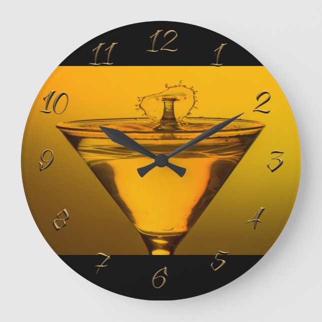 Kneipe-Bar Große Wanduhr (Vorderseite)