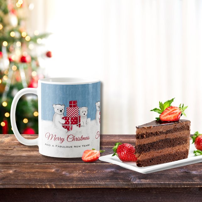 Kneipen mit roten Weihnachtsgeschenken Kaffeetasse (Von Creator hochgeladen)