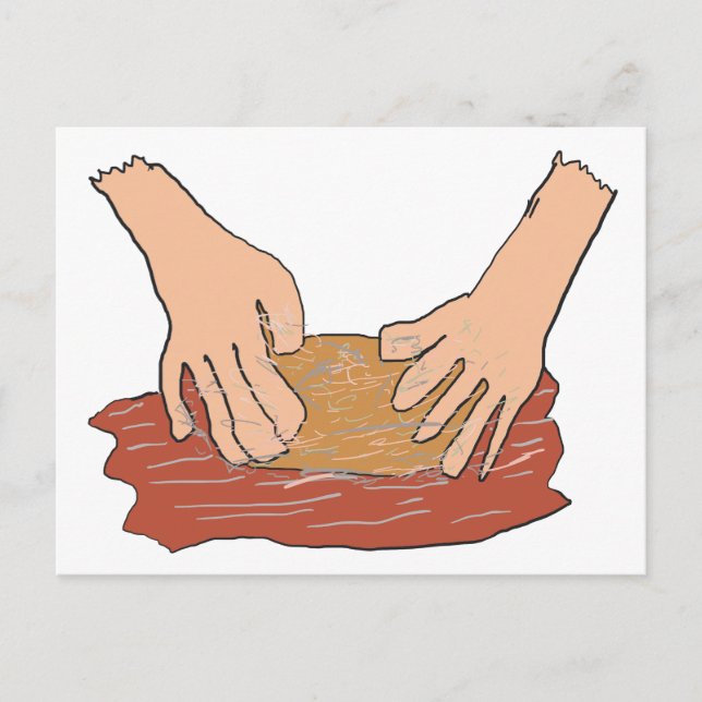 Kneten Postkarte (Vorderseite)