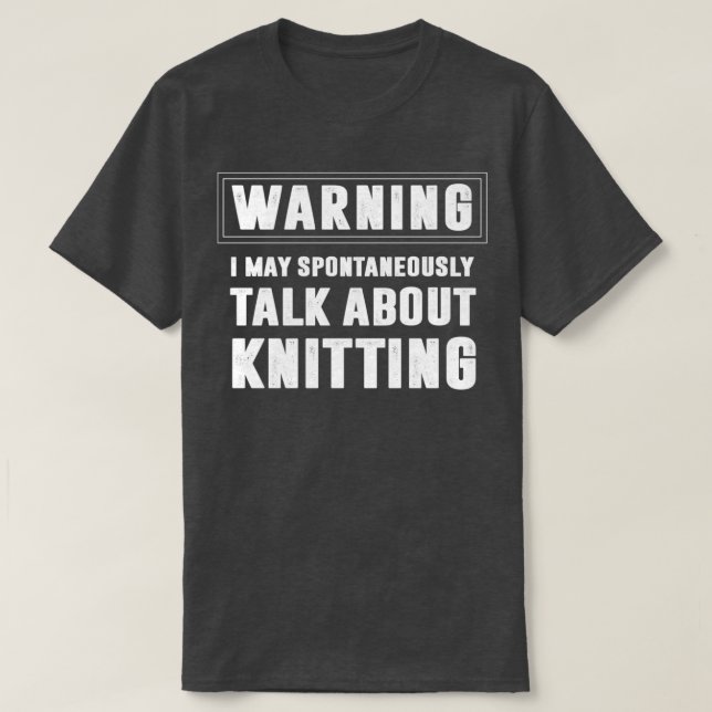 Knetgarn Knetknette Crochetknette Crocheting T-Shirt (Design vorne)