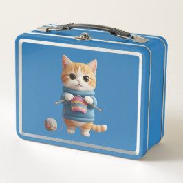 Knetkatze Metall Brotdose