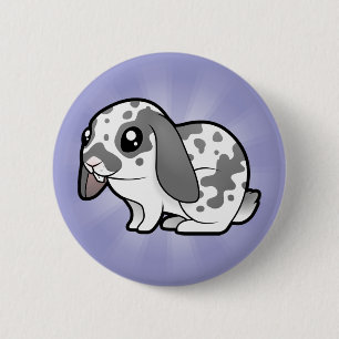 Knickelkaninchen (schlaffer Ohr glattes Haar) Button