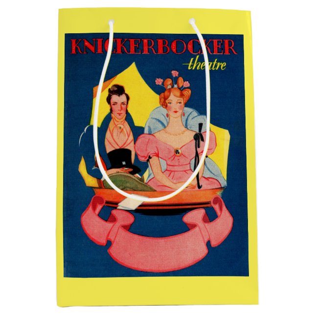 Knickerbocker Theaterkartendruck der 1920er Jahre Mittlere Geschenktüte (Vorderseite)