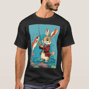 Knicki-Knacki-Hase fängt Fische T-Shirt