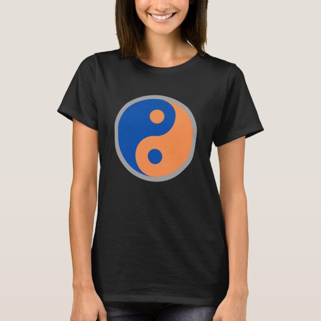 Knicks Yin Yang Orange Yin Yang Go Knicks Orange a T-Shirt (Vorderseite)
