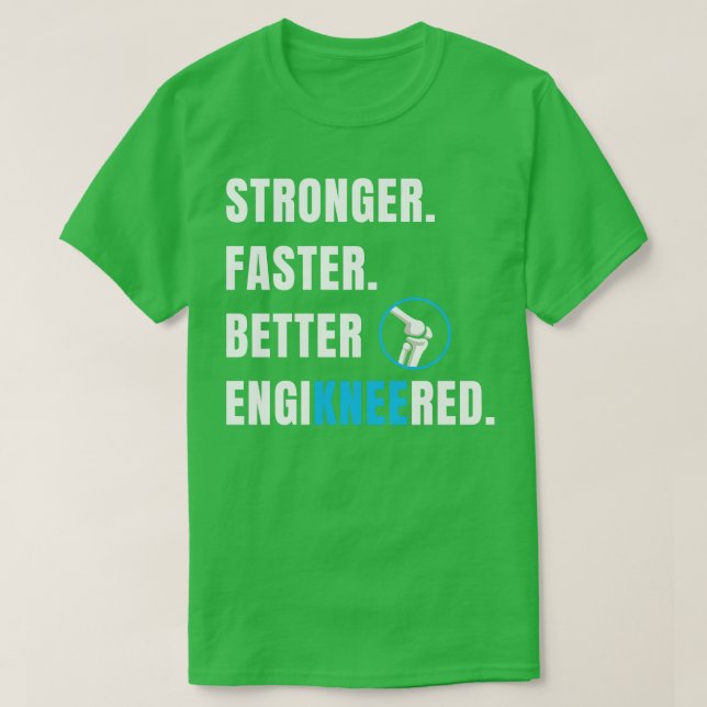 Knie-Ersatz-Operation Neue Knie-Erholung Funny T-Shirt (Design vorne)