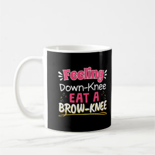 Knie-OP Positivitäts-Pun - Süßer Brownie Kaffeetasse