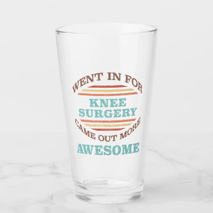 Knie Operation Erholung Spaß Glas