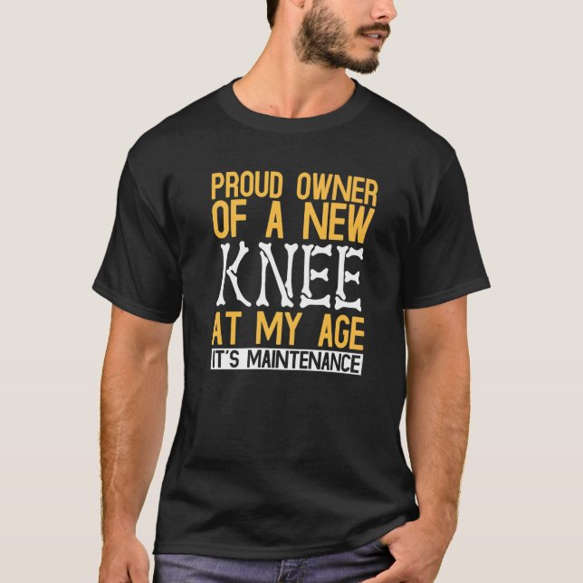 Knie-Operation-Patient T-Shirt (Vorderseite)