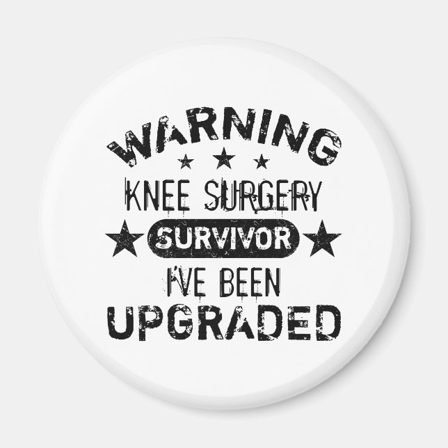 Knie-Operation-Spaß aktualisiert Magnet (Vorne)